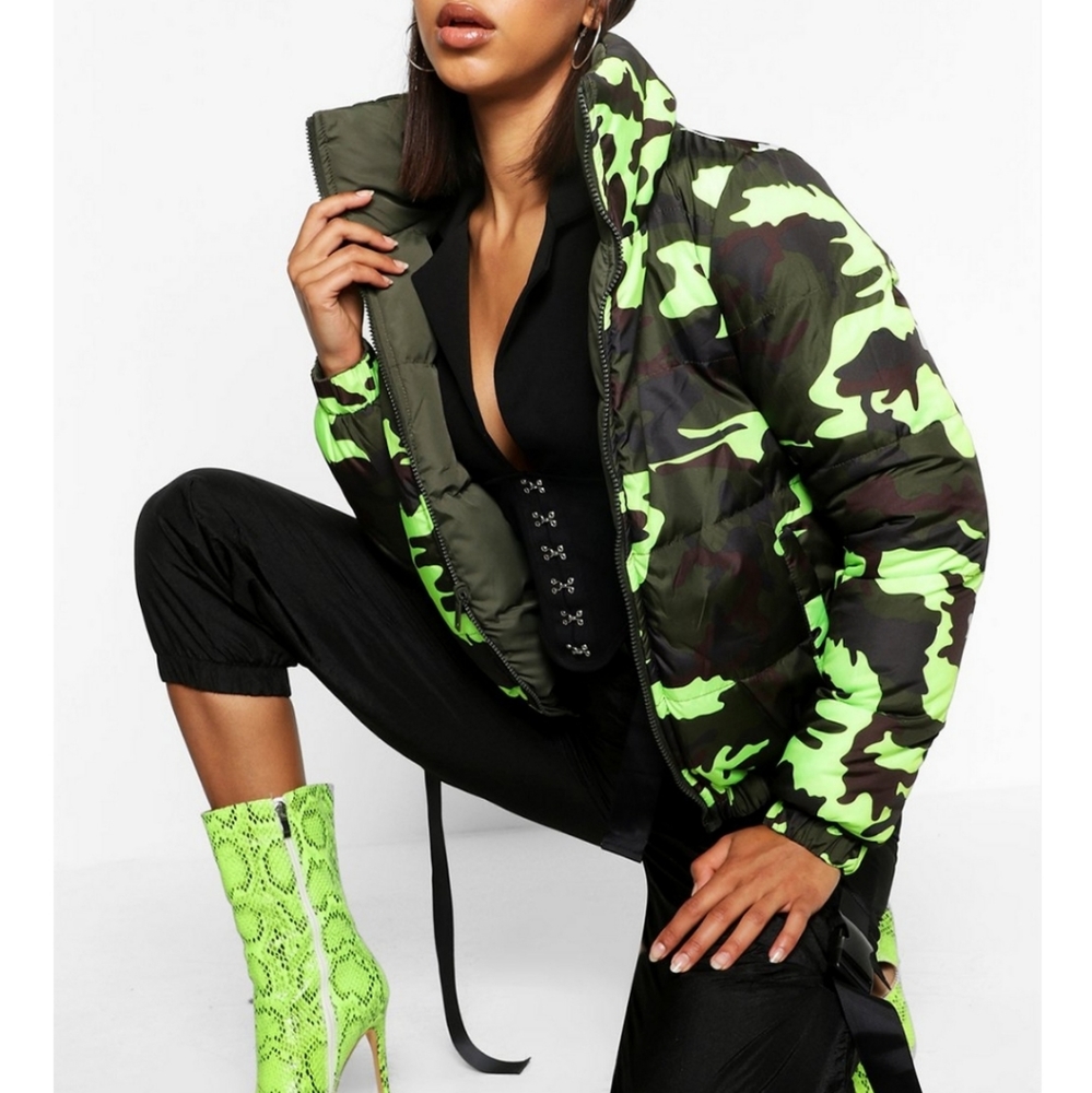 Reversible Camo Puffer Coat